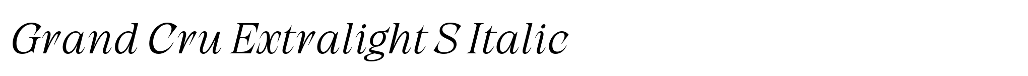 Grand Cru Extralight S Italic image